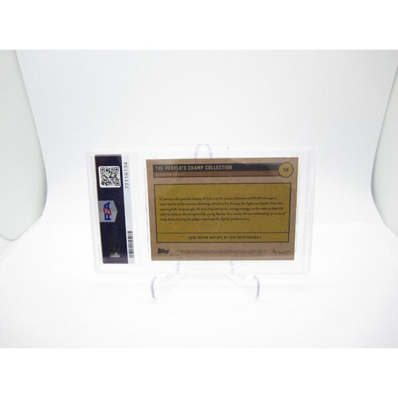 2021 Topps Muhammad Ali The People Champ Red Parallel #07/10 PSA 9 Card (M2) - Picture 4 of 4